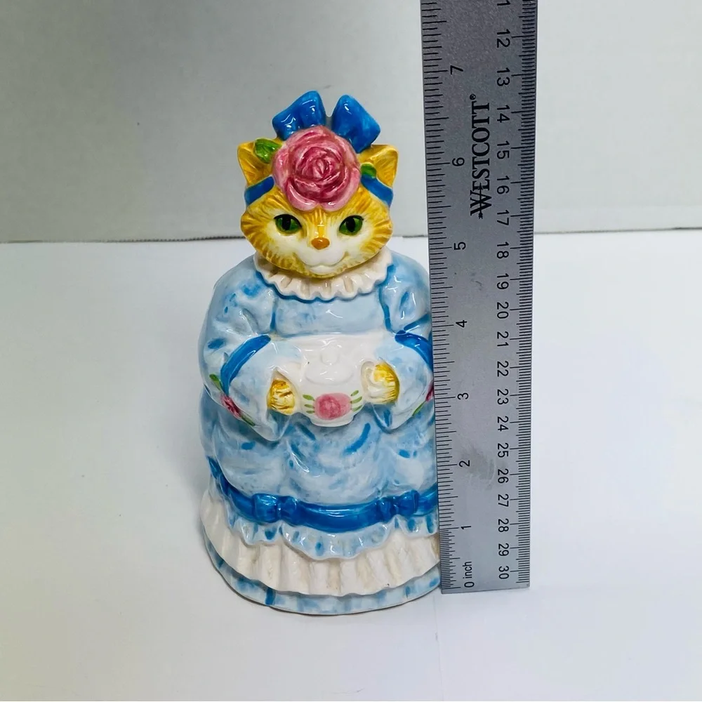 Otagiri Vintage Cat holding Teapot Utensil Holder Vase Planter EK Brownd Japan